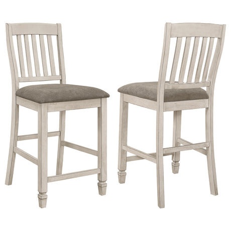 Coaster Sarasota Wood Counter Chair Rustic Cream (Set of 2)