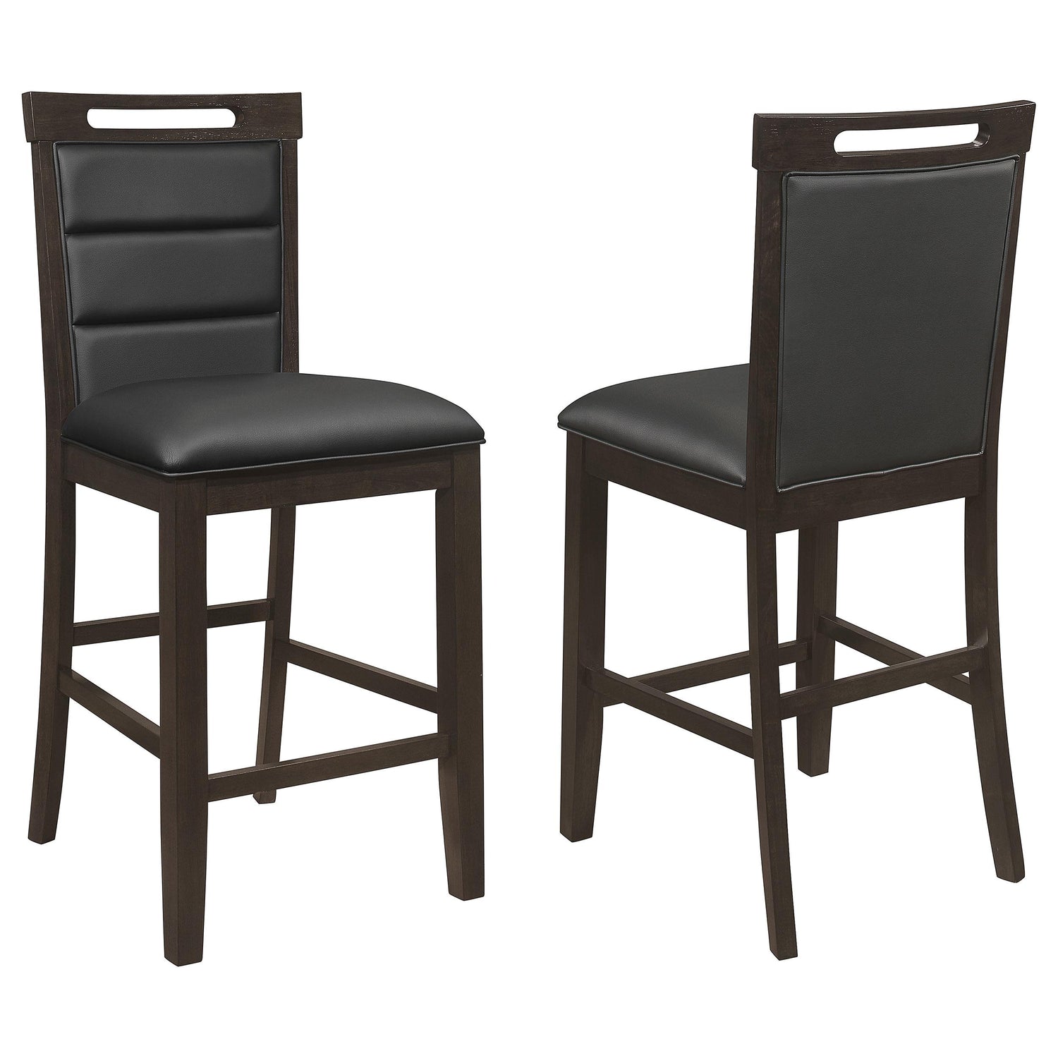Coaster Prentiss Upholstered Counter Chair Cappuccino (Set of 2)
