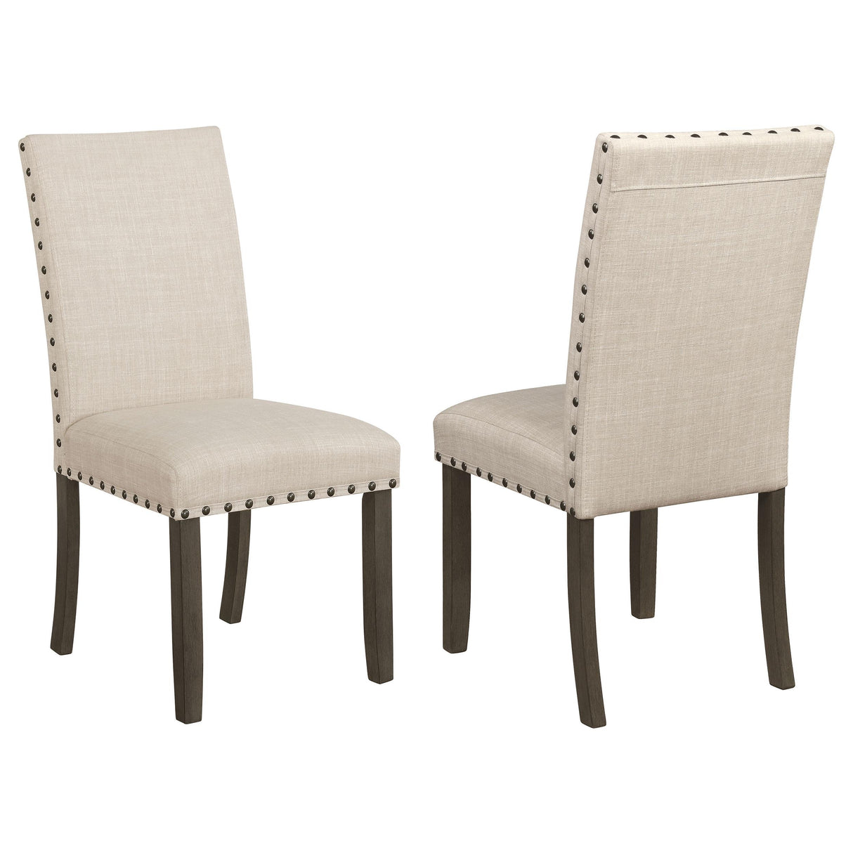 Coaster Ralland Upholstered Dining Side Chair Beige (Set of 2)