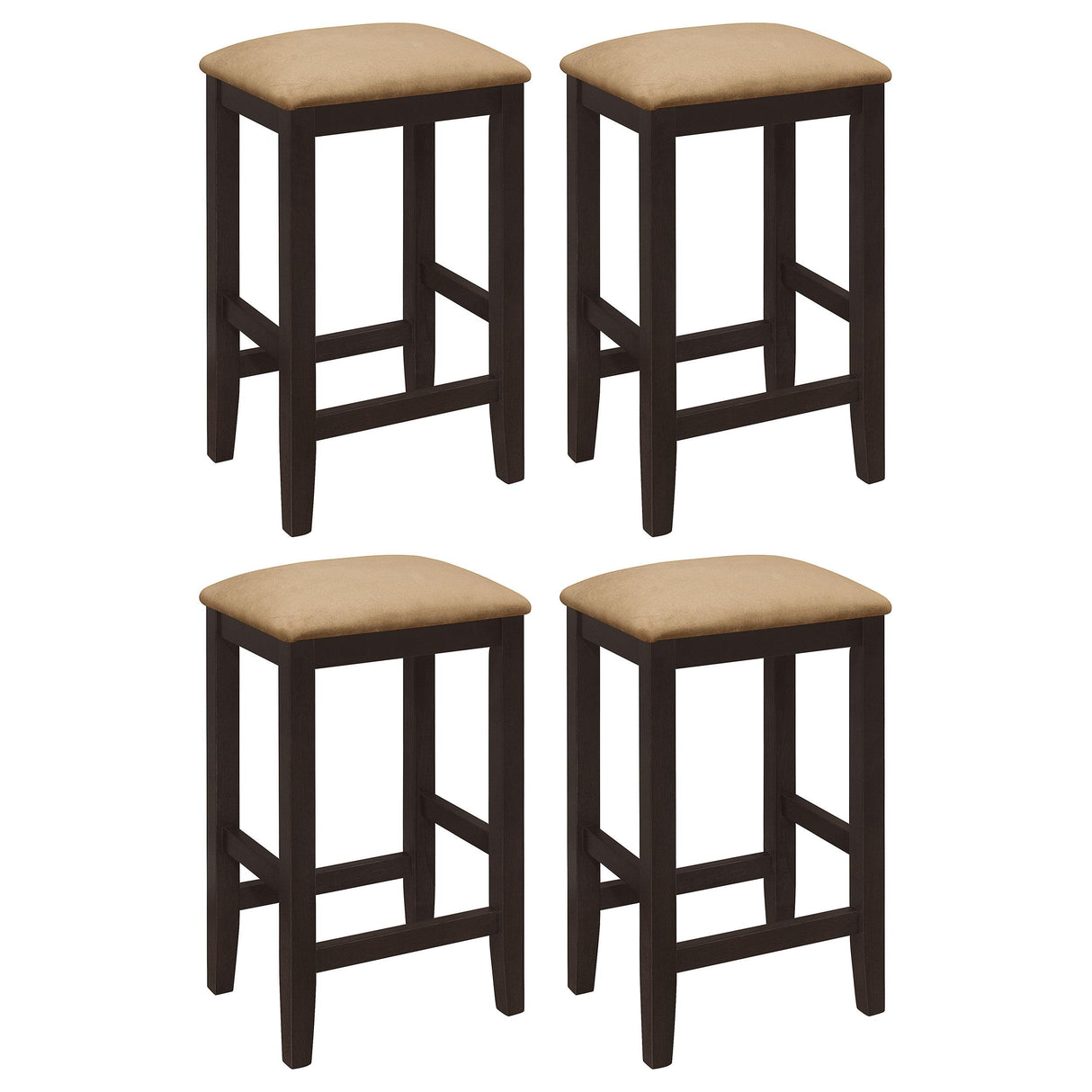 Coaster Gabriel Backless Counter Stool Cappuccino (Set of 4)
