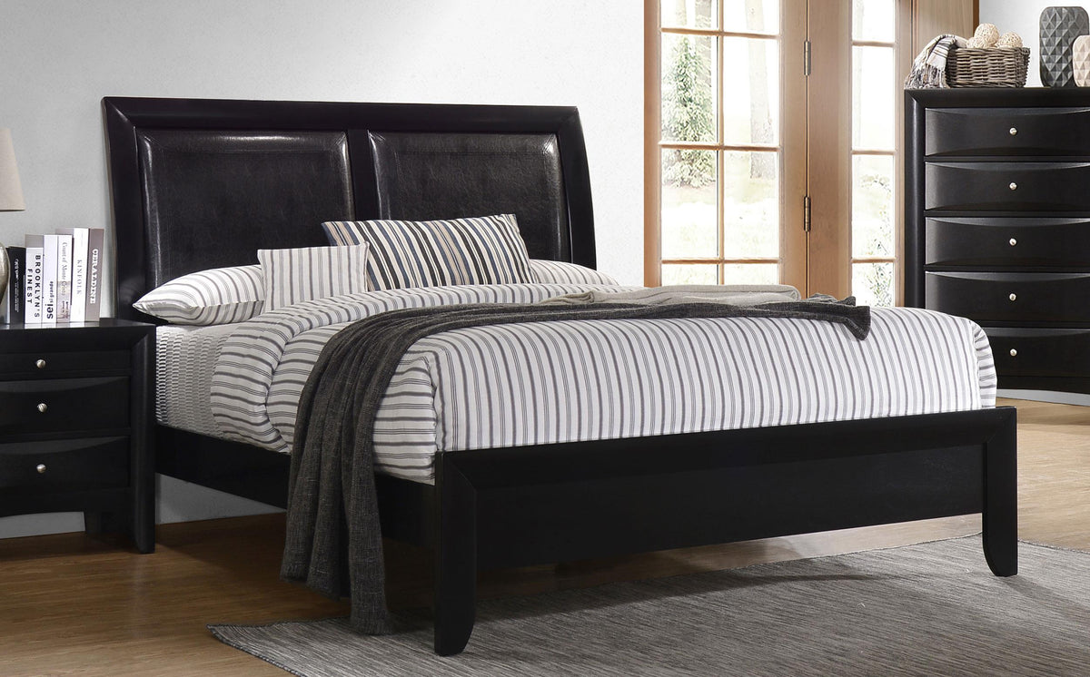 Coaster Briana Wood Queen Panel Bed Black