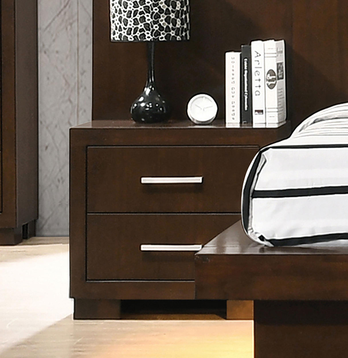 Coaster Jessica 2-drawer Nightstand Cappuccino