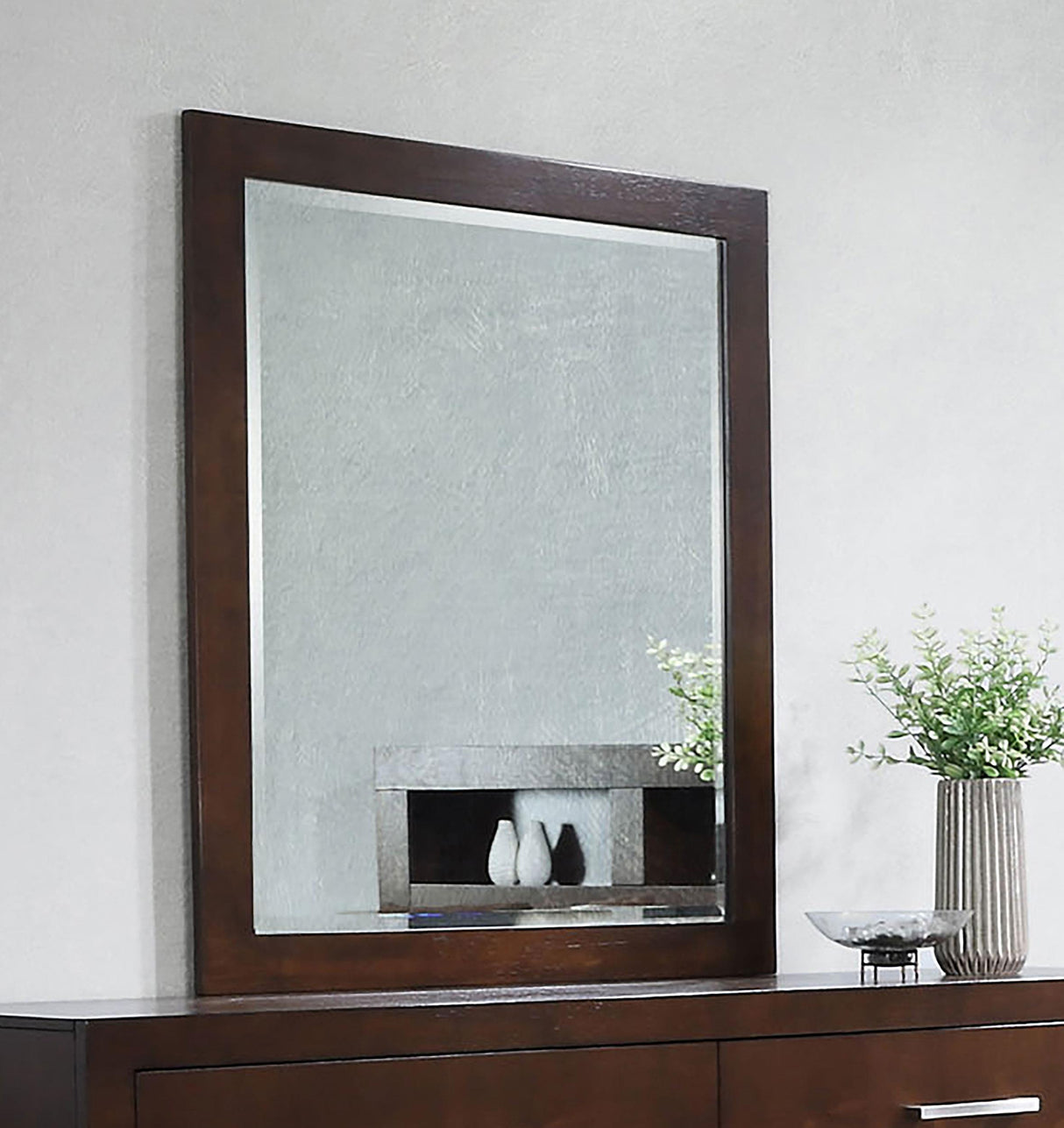 Coaster Jessica Dresser Mirror Cappuccino