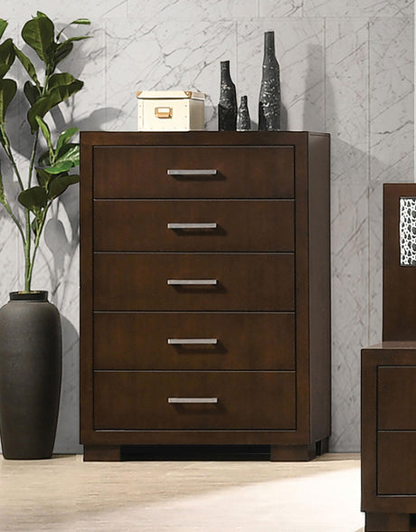 Coaster Jessica 5-drawer Bedroom Chest Cappuccino