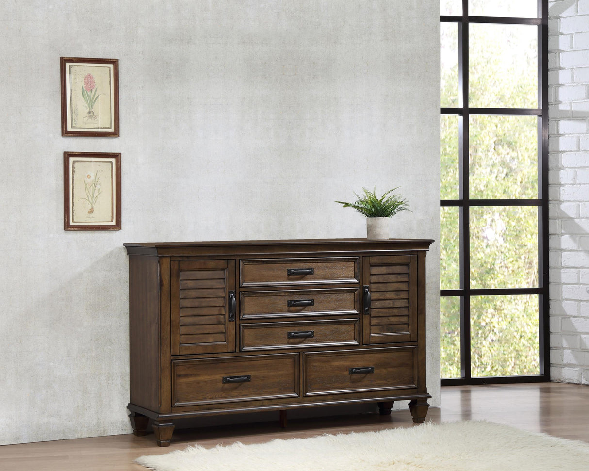 Coaster Franco 52-drawer Dresser Burnished Oak