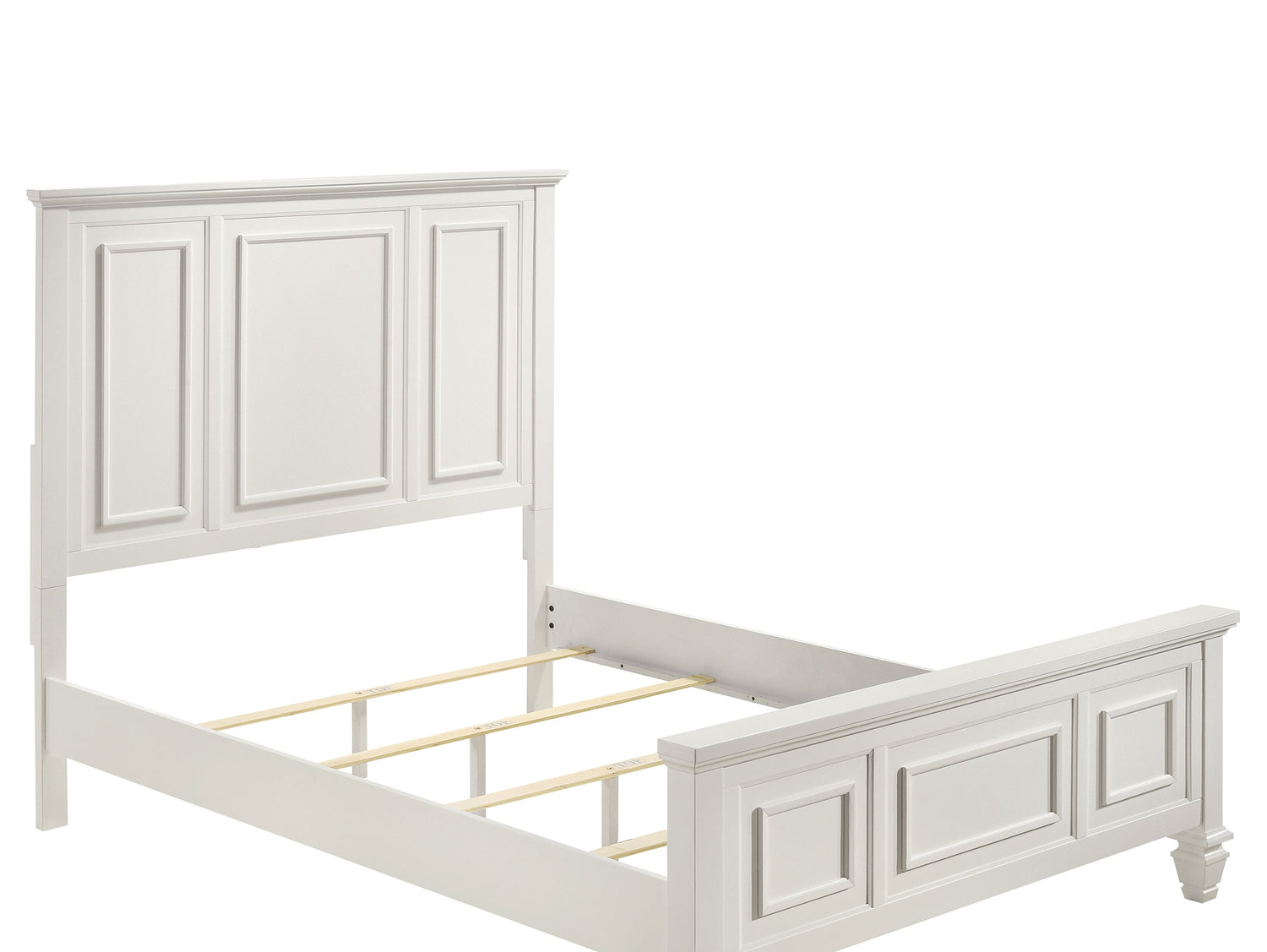 Sandy Beach 5-piece Queen Bedroom Set Cream White