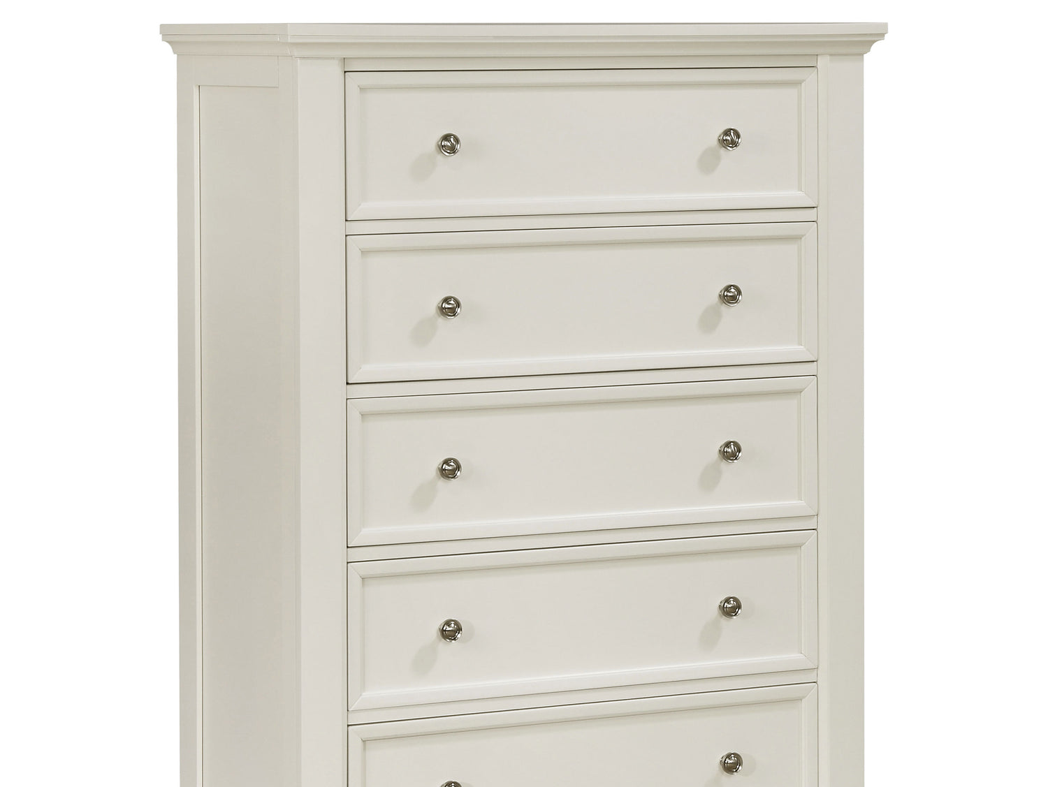 Sandy Beach 5-piece Queen Bedroom Set Cream White