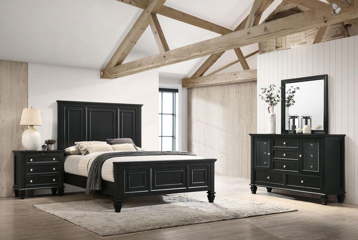 Coaster Sandy Beach 4-piece Queen Bedroom Set Black