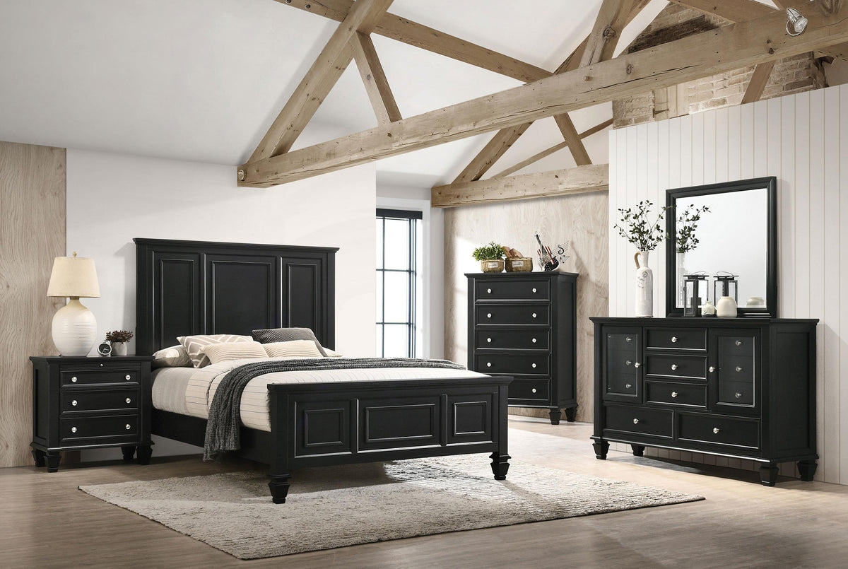 Coaster Sandy Beach 5-piece Queen Bedroom Set Black
