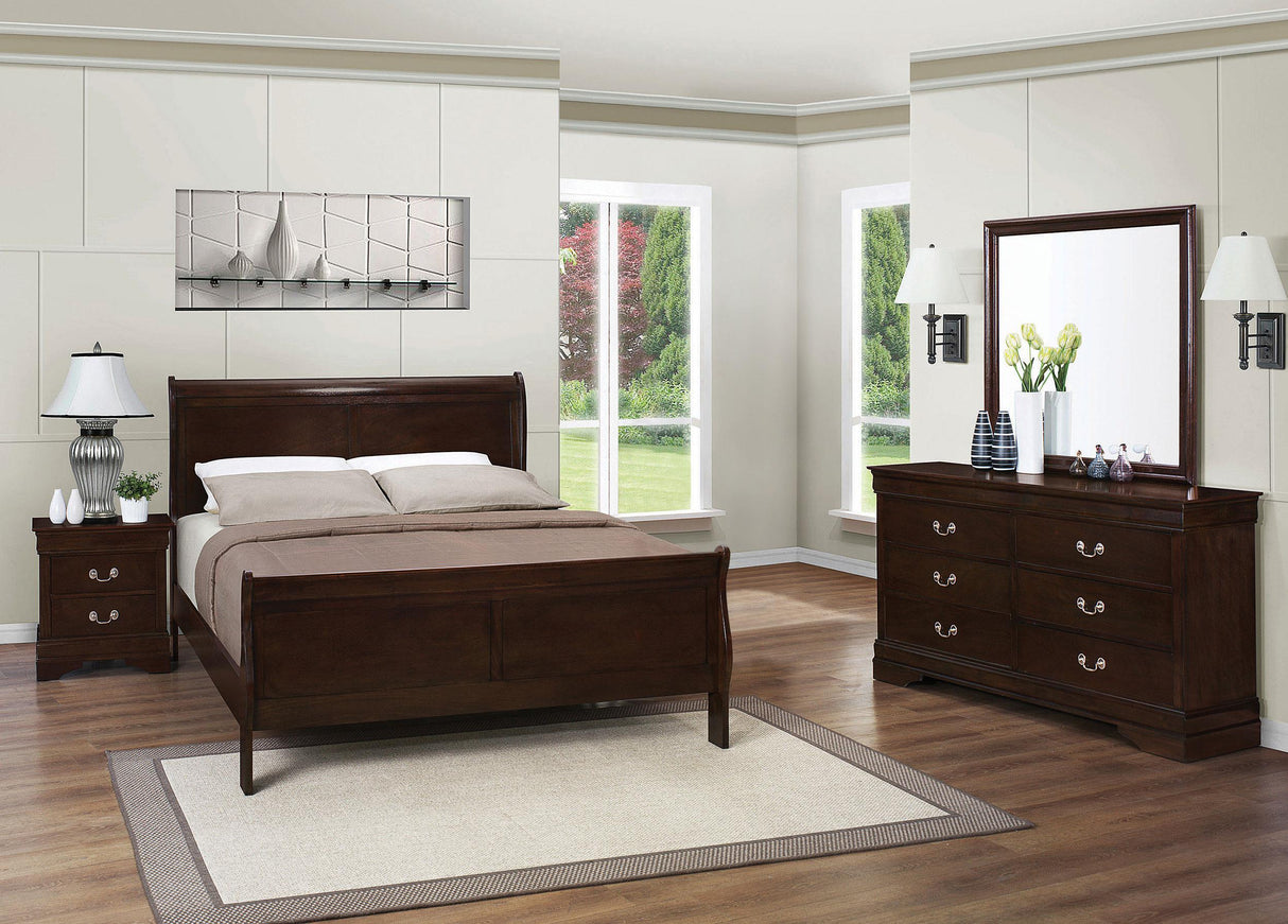 Coaster Louis Philippe 4-piece Full Bedroom Set Cappuccino