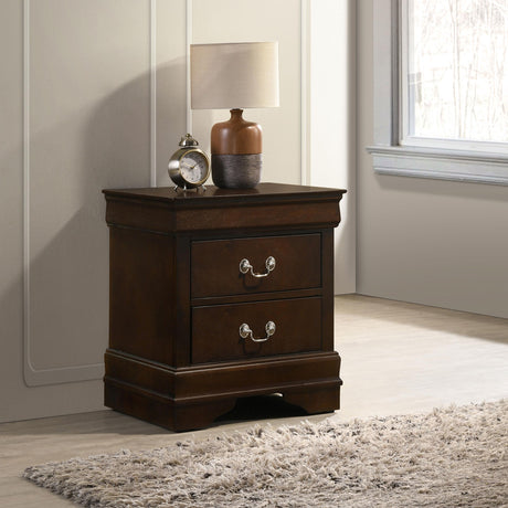 Coaster Louis Philippe 2-drawer Nightstand Cappuccino