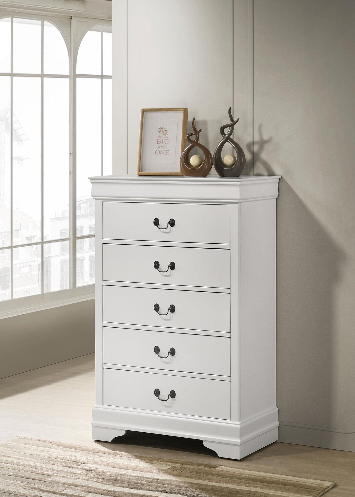 Coaster Louis Philippe 5-drawer Bedroom Chest White