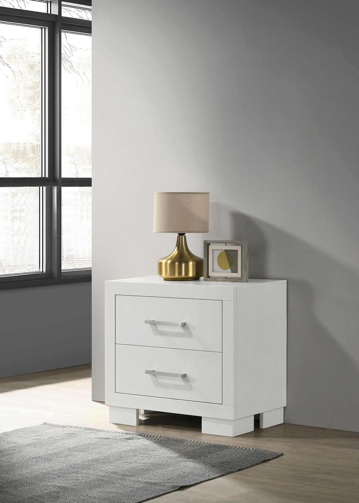 Coaster Jessica 2-drawer Nightstand Cream White