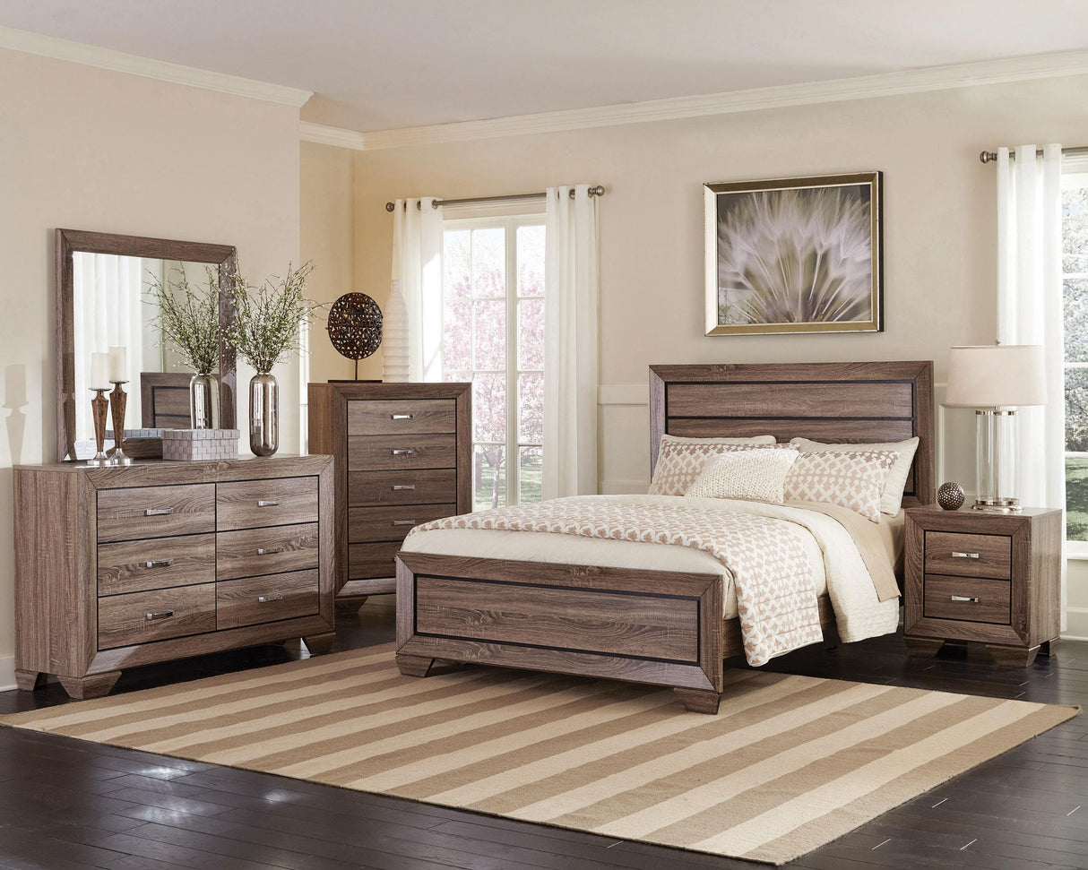 Coaster Kauffman 5-piece California King Bedroom Set Washed Taupe