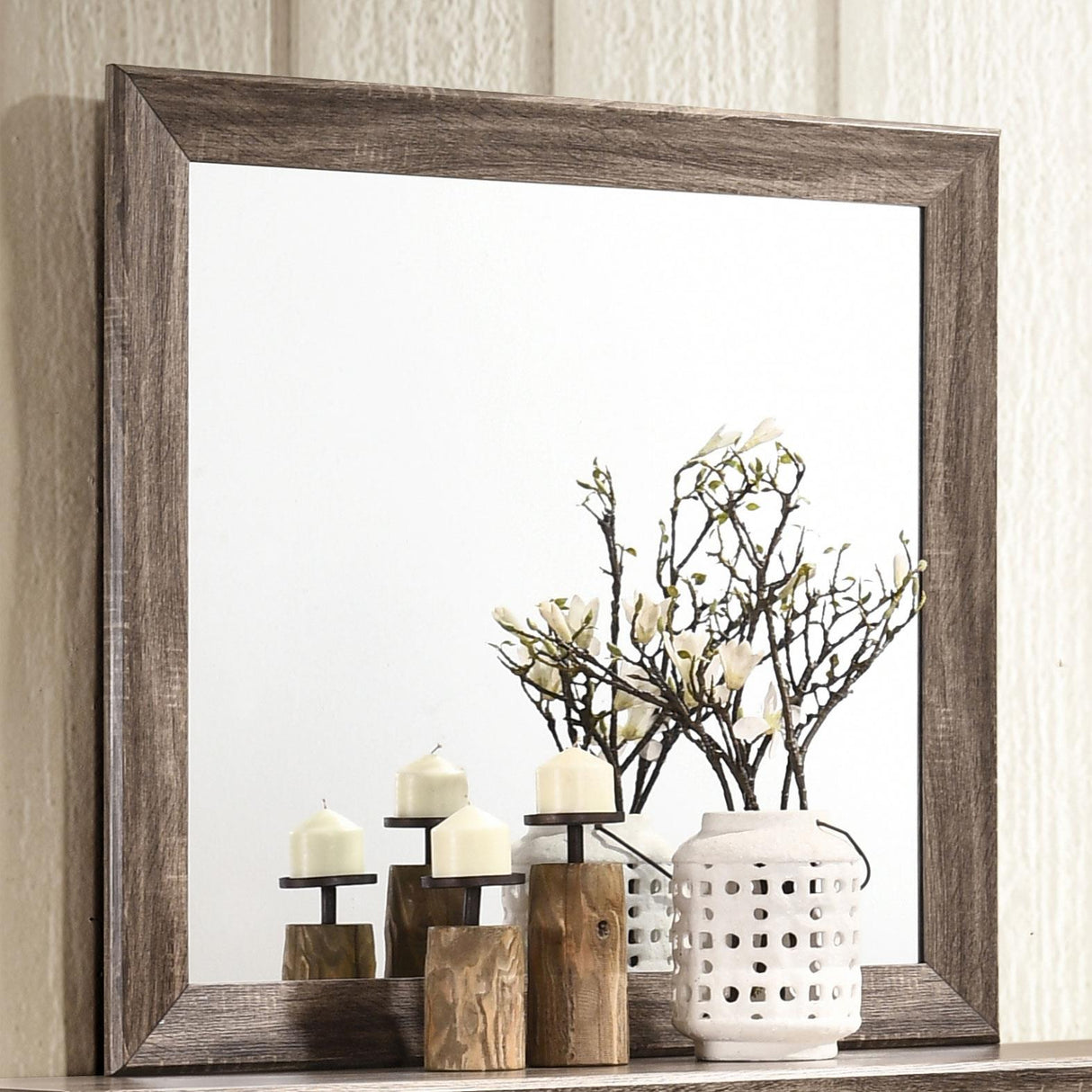 Coaster Kauffman Dresser Mirror Washed Taupe