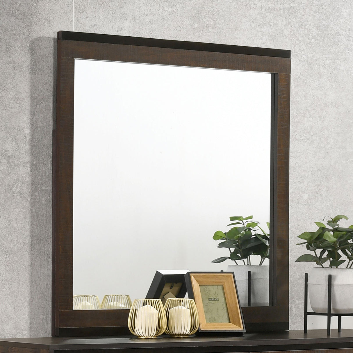 Coaster Edmonton Dresser Mirror Rustic Tobacco