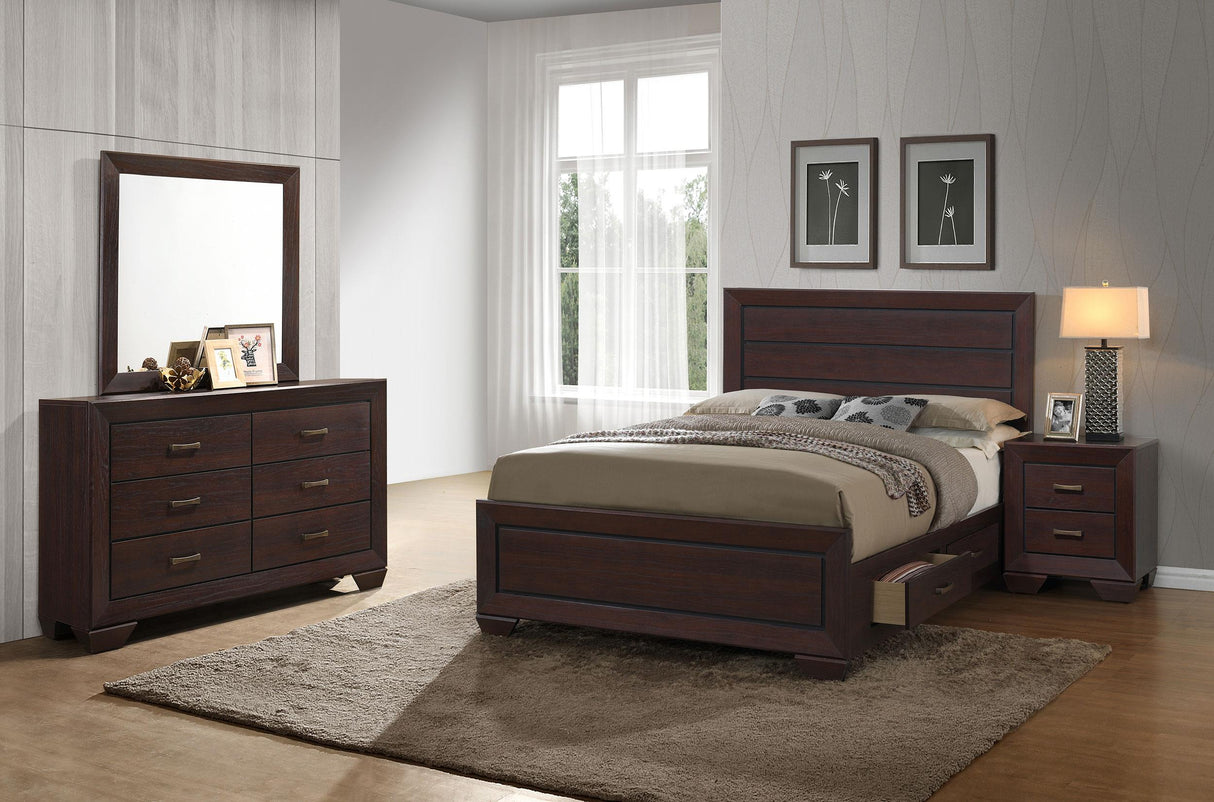 Coaster Kauffman 4-piece Eastern King Bedroom Set Dark Cocoa