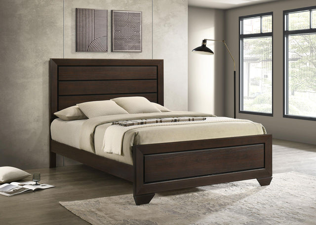 Coaster Kauffman Wood Queen Panel Bed Dark Cocoa