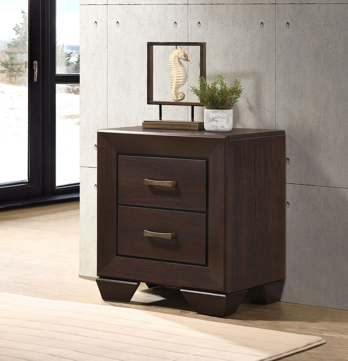 Coaster Kauffman 2-drawer Nightstand Dark Cocoa