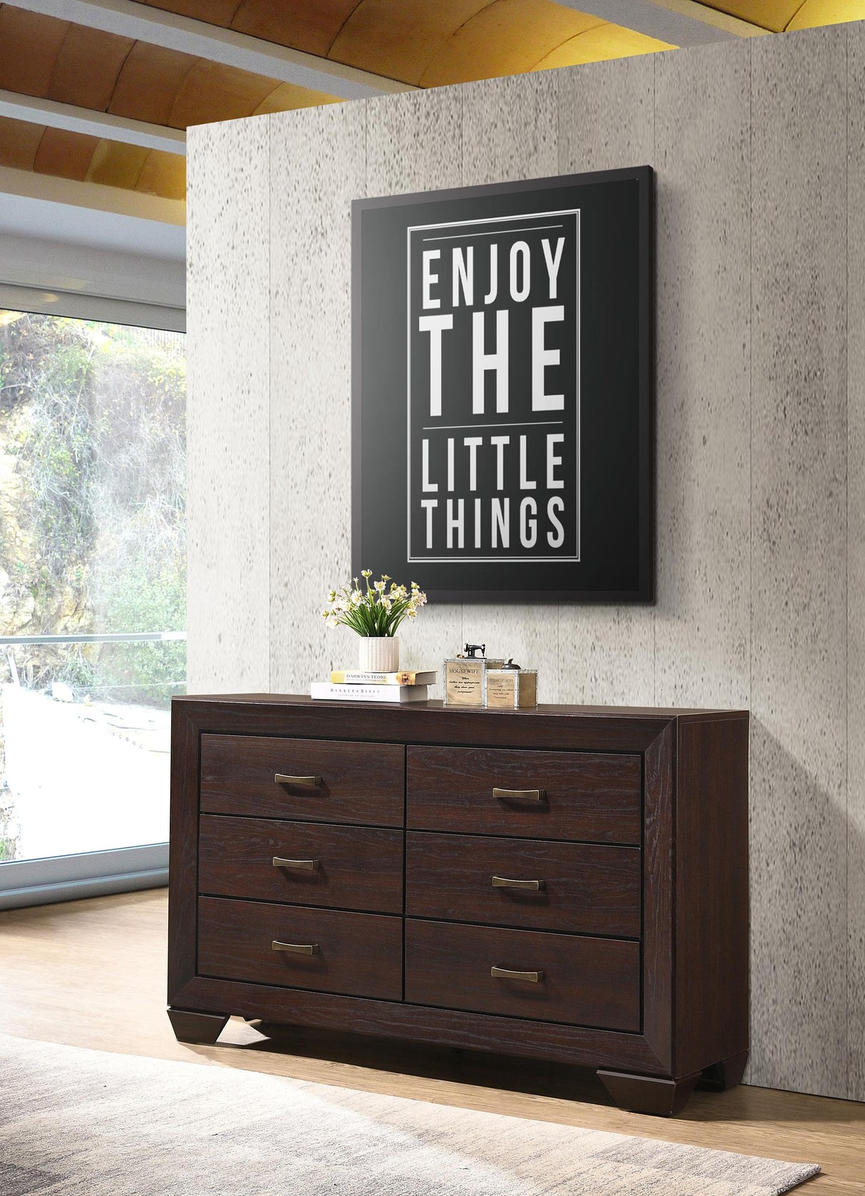Coaster Kauffman 6-drawer Dresser Dark Cocoa