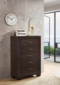 Coaster Kauffman 5-drawer Bedroom Chest Dark Cocoa