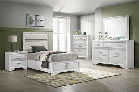 Coaster Miranda 5-piece Twin Bedroom Set White