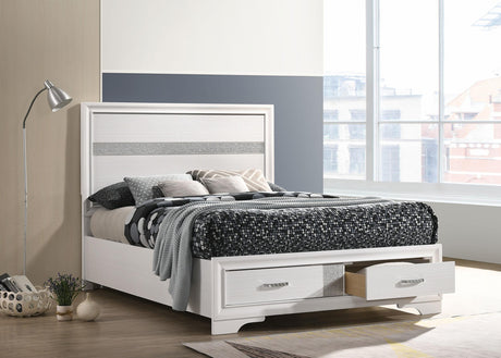 Coaster Miranda 51-inch Wood Full Storage Panel Bed White