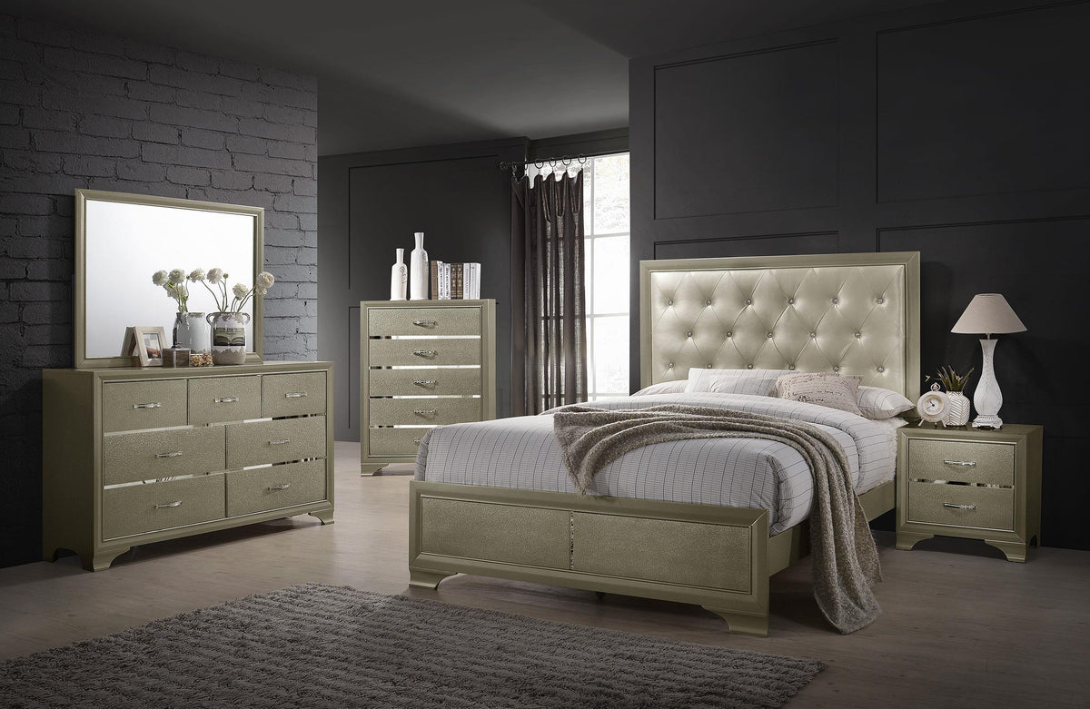 Coaster Beaumont 5-piece Queen Bedroom Set Champagne