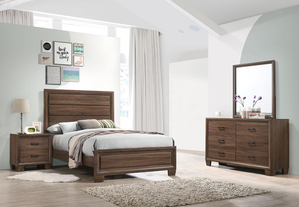 Coaster Brandon 4-piece Full Bedroom Set Warm Brown