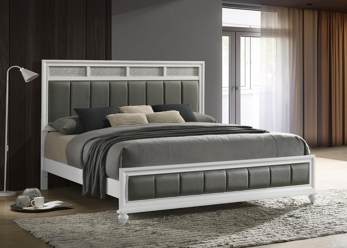 Coaster Barzini Wood Eastern King Panel Bed White