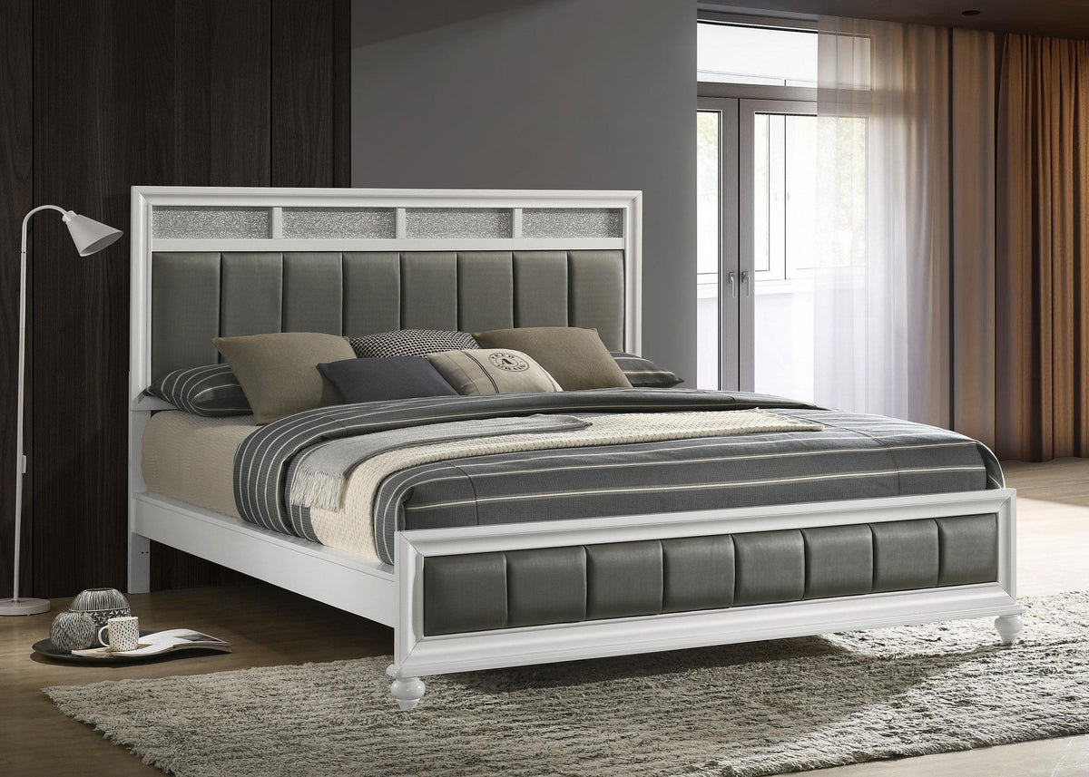 Coaster Barzini Wood California King Panel Bed White