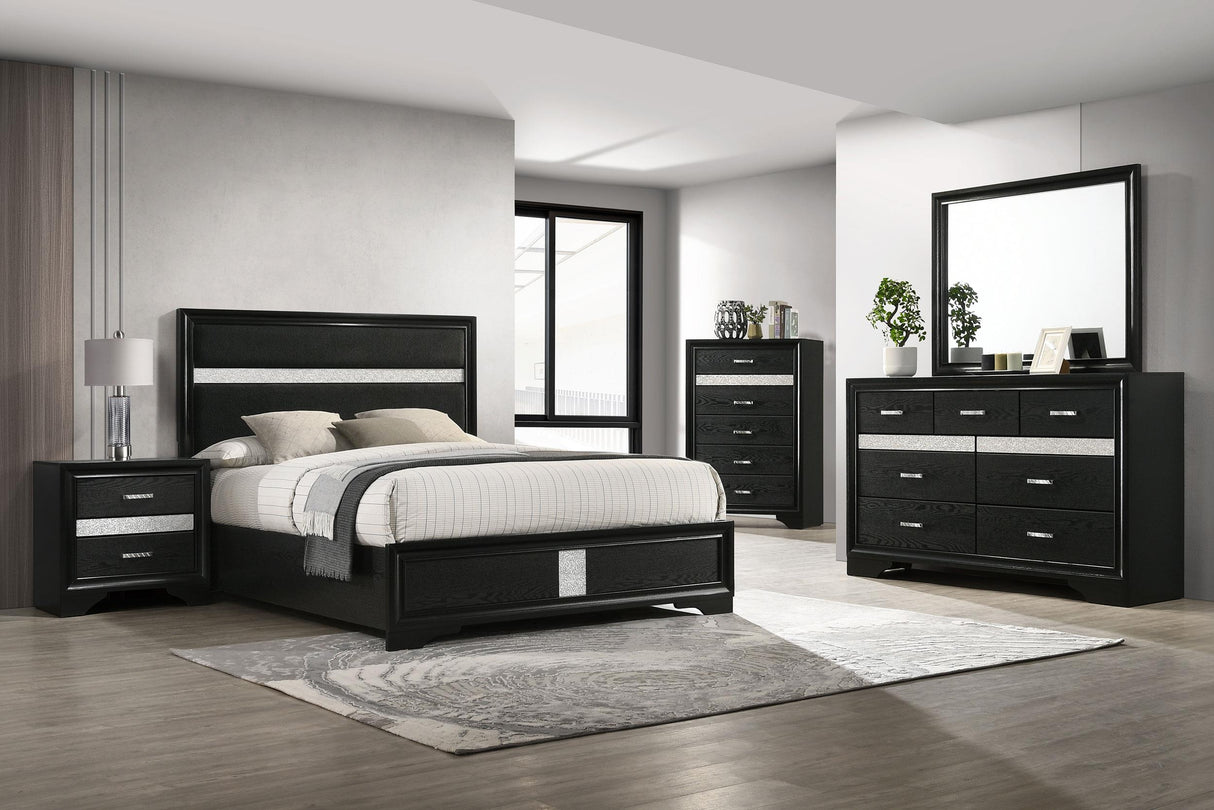Coaster Miranda 4-piece Queen Bedroom Set Black