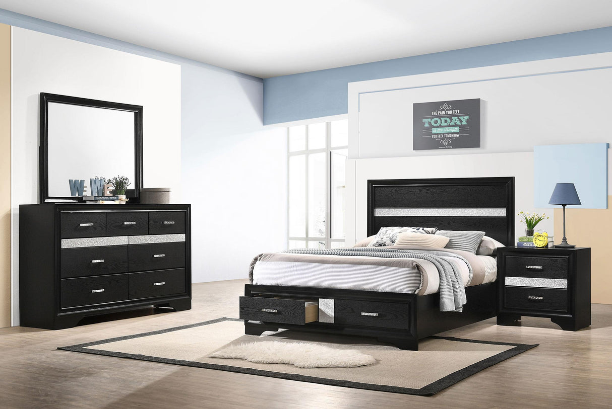 Coaster Miranda 4-piece Full Bedroom Set Black