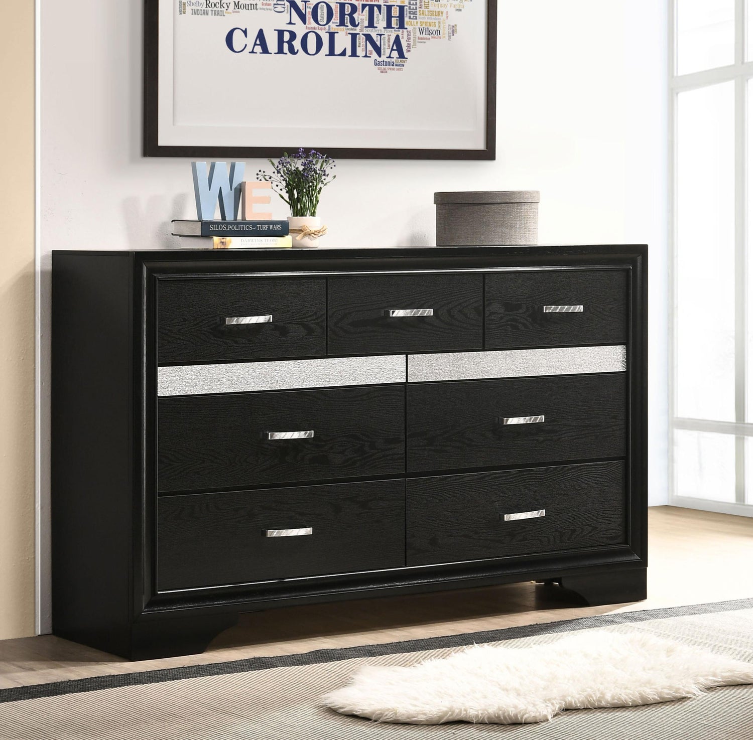 Coaster Miranda 7-drawer Dresser Black