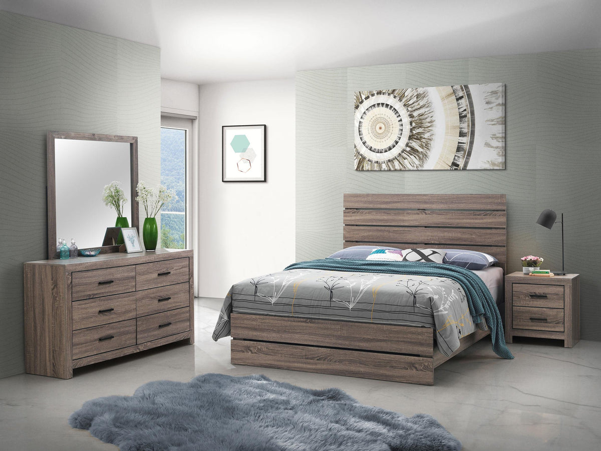 Coaster Brantford 4-piece Eastern King Bedroom Set Barrel Oak