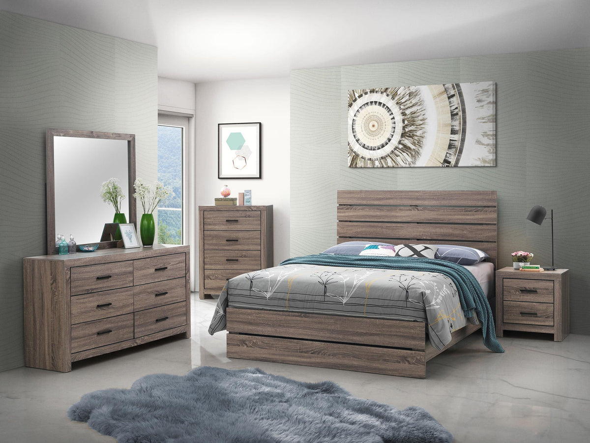 Coaster Brantford 5-piece Queen Bedroom Set Barrel Oak