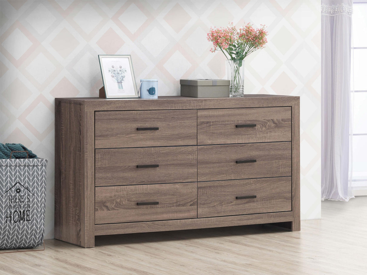 Coaster Brantford 6-drawer Dresser Barrel Oak
