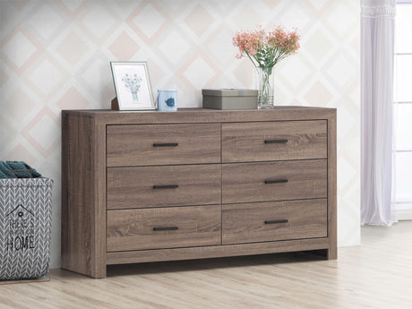 Coaster Brantford 6-drawer Dresser Barrel Oak