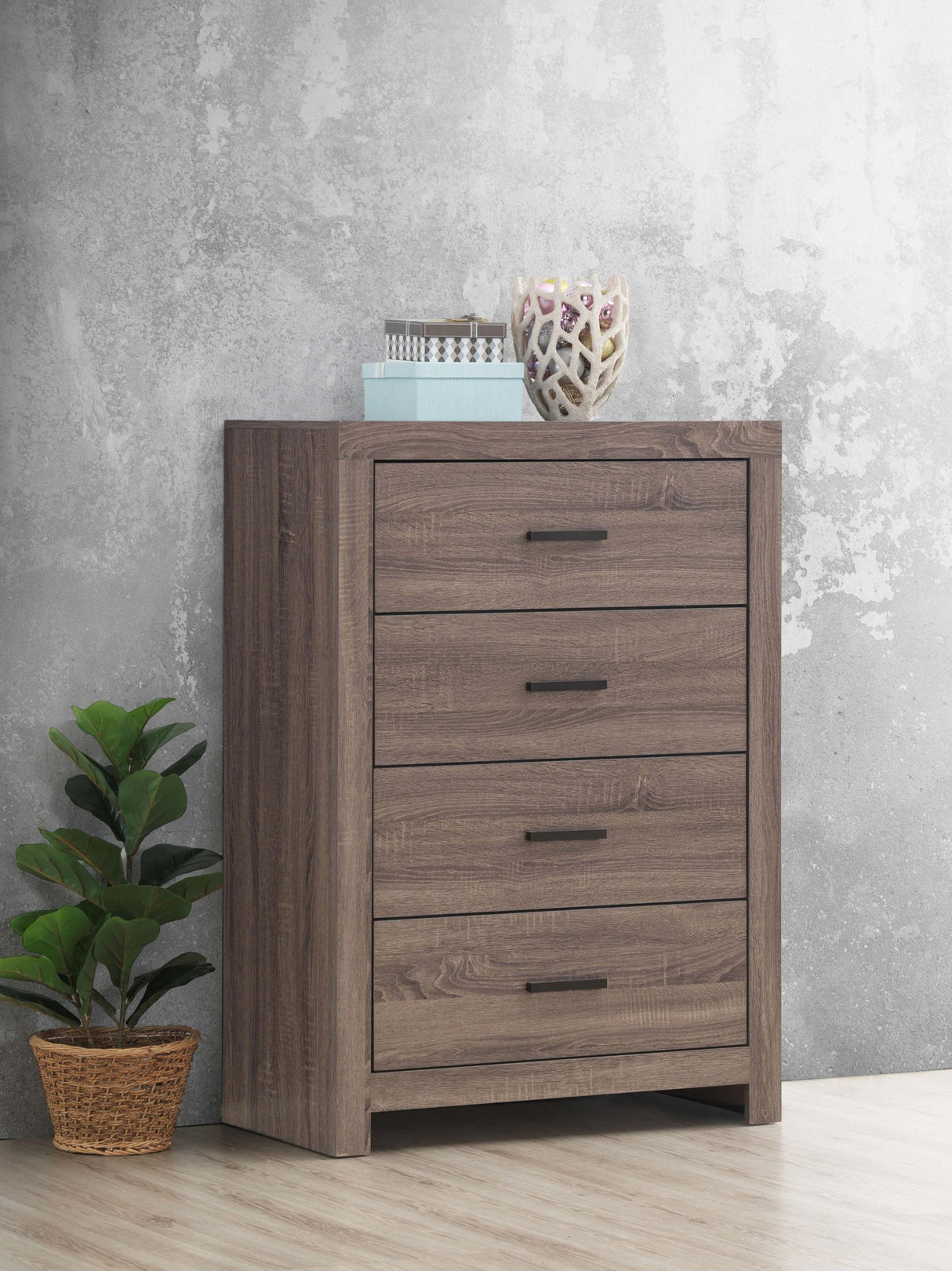 Coaster Brantford 4-drawer Bedroom Chest Barrel Oak