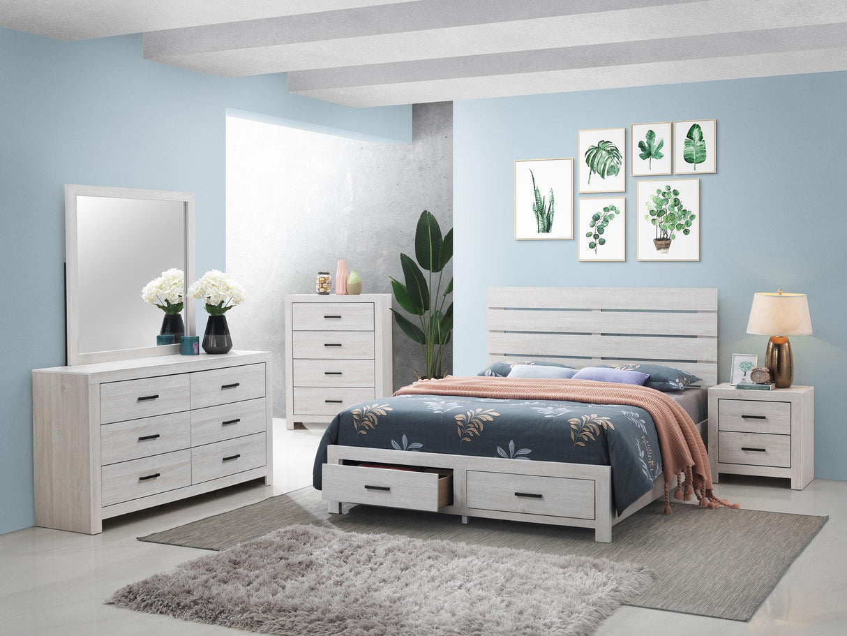 Coaster Brantford 5-piece Eastern King Bedroom Set Coastal White