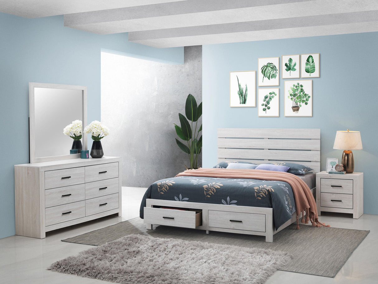 Coaster Brantford 4-piece Queen Bedroom Set Coastal White