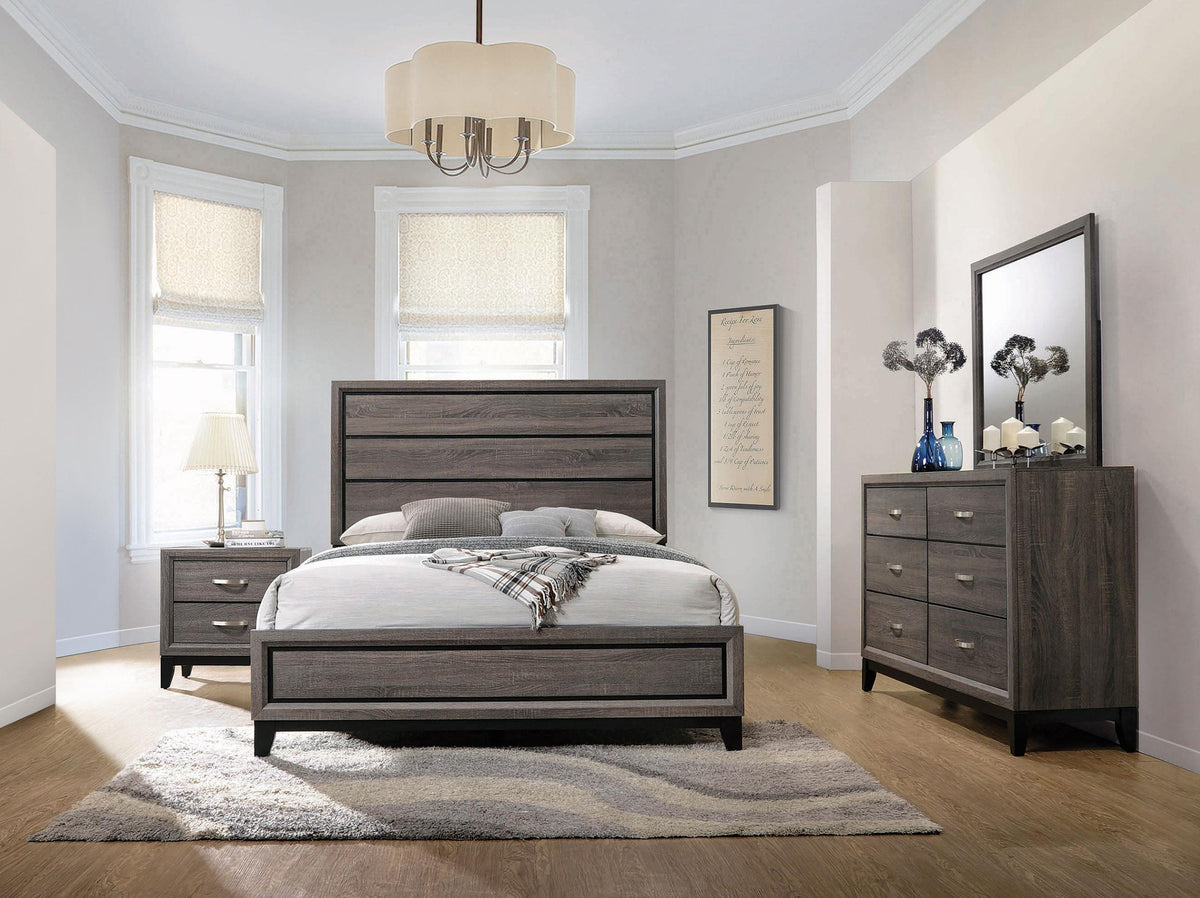 Coaster Watson 4-piece California King Bedroom Set Grey Oak