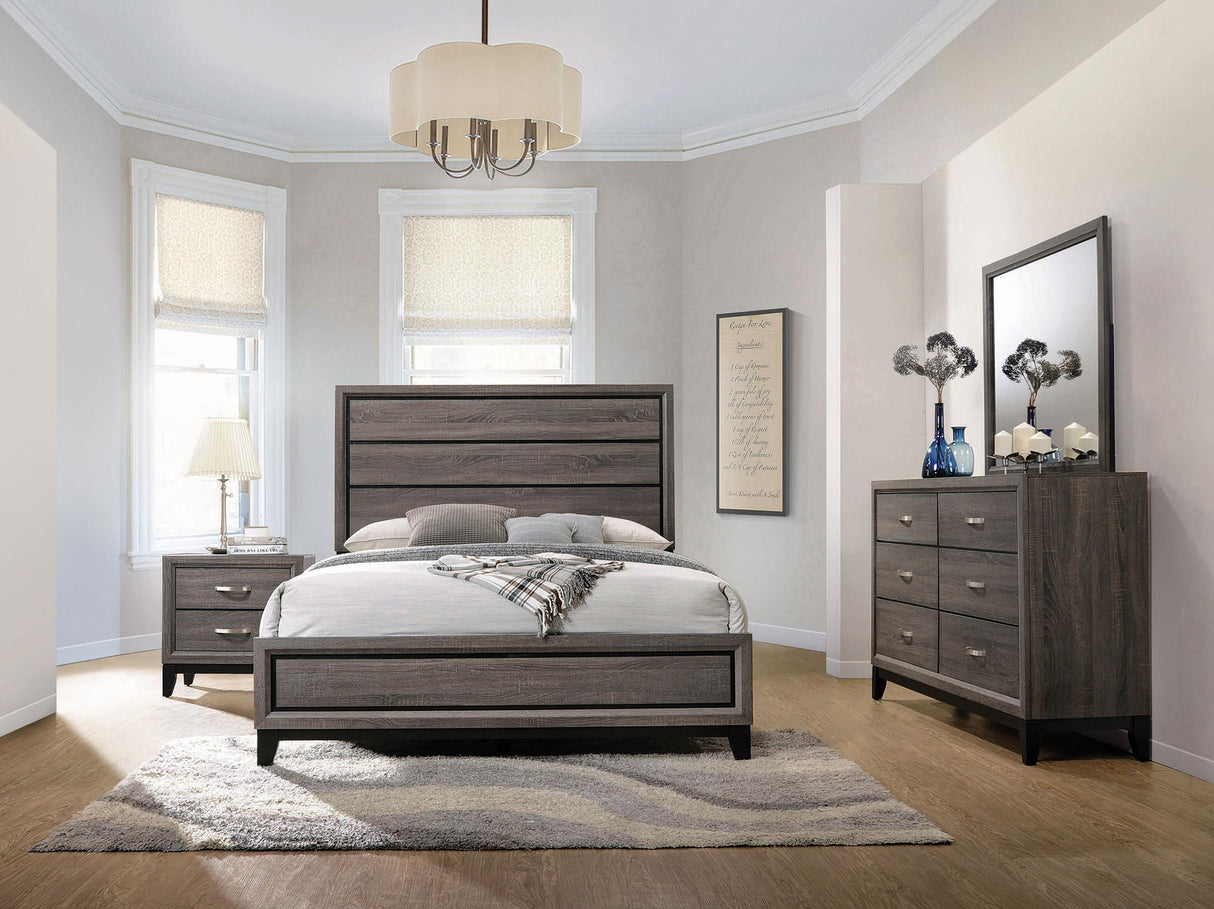 Coaster Watson 4-piece Queen Bedroom Set Grey Oak