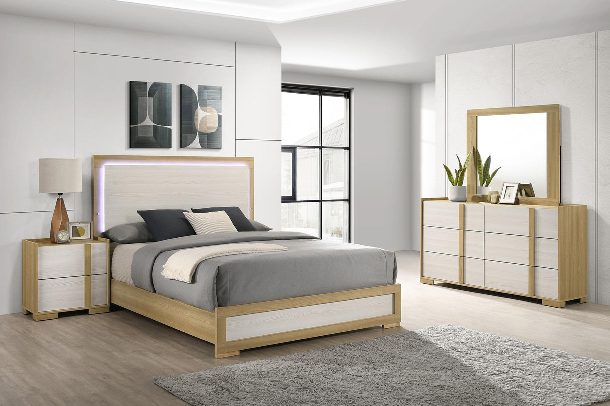 Coaster Hyland 4-piece Queen Bedroom Set Natural