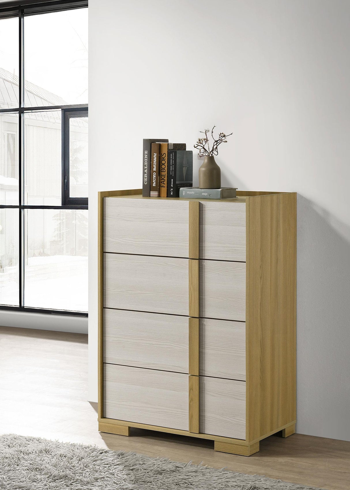 Coaster Hyland 4-drawer Chest of Drawers Natural