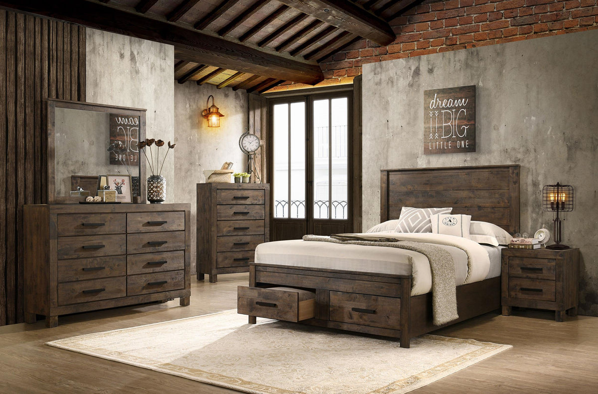 Coaster Woodmont 5-piece Eastern King Bedroom Set Golden Brown