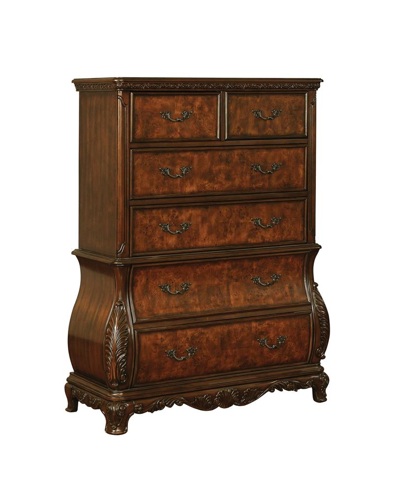 Coaster Exeter 6-drawer Chest Dark Burl