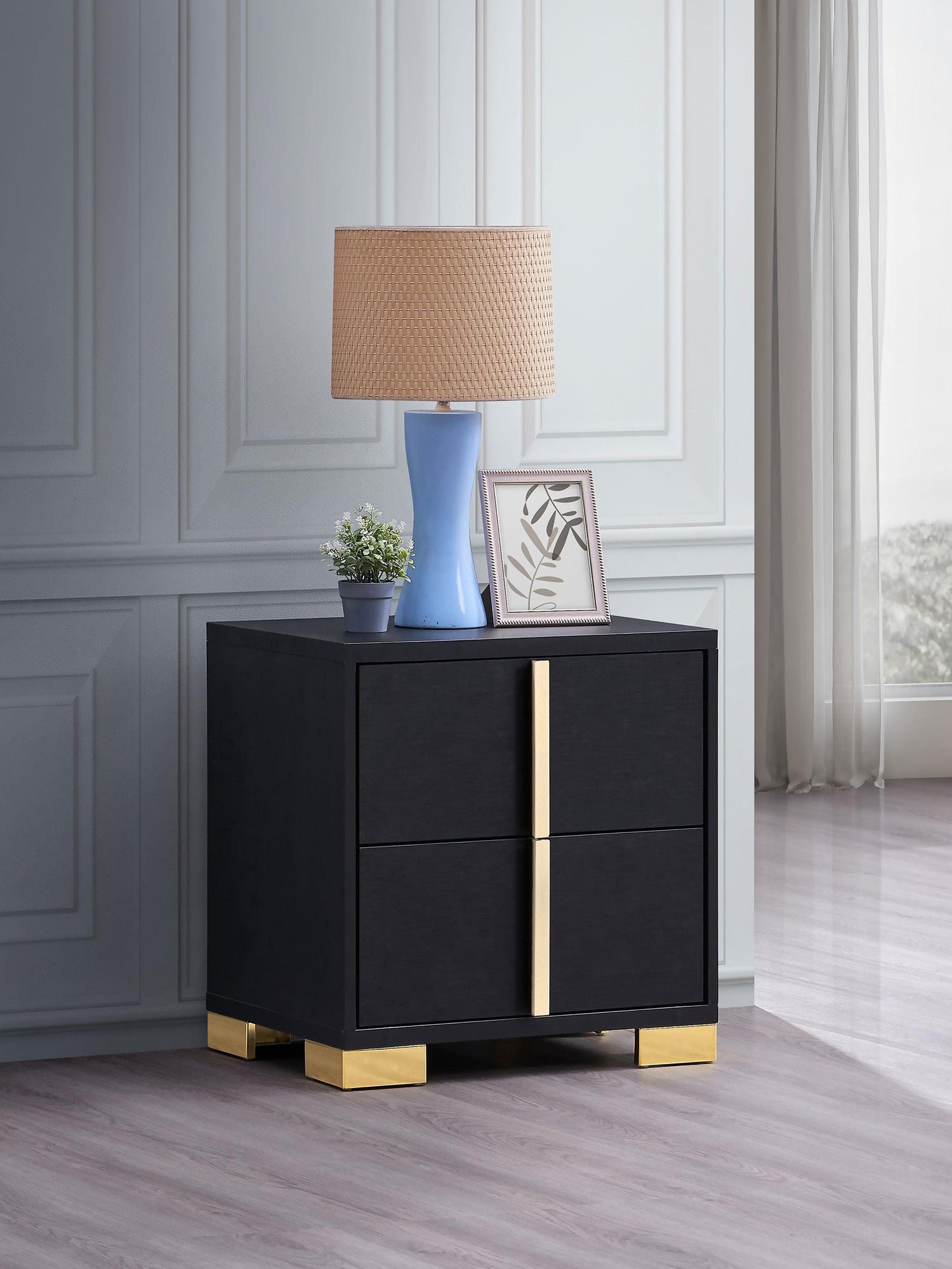Coaster Marceline 2-drawer Nightstand Black