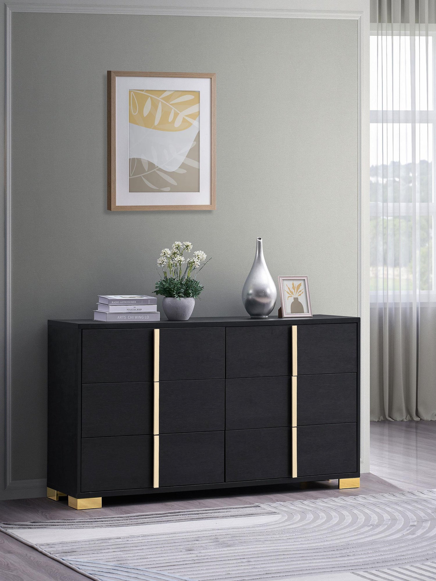 Coaster Marceline 6-drawer Dresser Black
