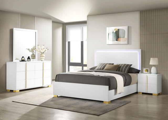 Coaster Marceline 4-piece Eastern King Bedroom Set White